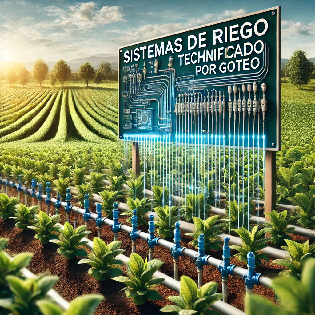 Sistemas de riego tecnificado por goteo