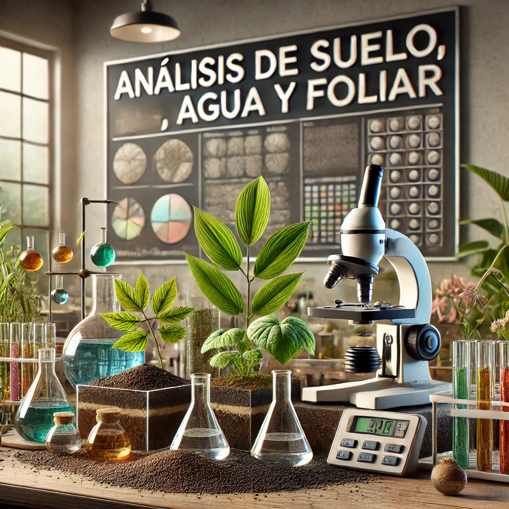 Análisis de suelo, agua y foliar